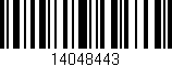 Código de barras (EAN, GTIN, SKU, ISBN): '14048443'