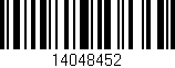 Código de barras (EAN, GTIN, SKU, ISBN): '14048452'