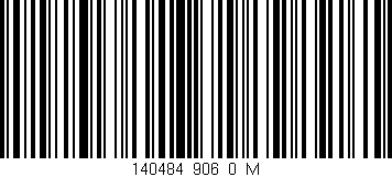 Código de barras (EAN, GTIN, SKU, ISBN): '140484_906_0_M'