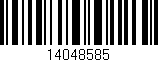 Código de barras (EAN, GTIN, SKU, ISBN): '14048585'