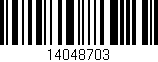 Código de barras (EAN, GTIN, SKU, ISBN): '14048703'