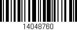 Código de barras (EAN, GTIN, SKU, ISBN): '14048760'
