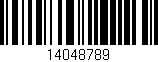 Código de barras (EAN, GTIN, SKU, ISBN): '14048789'