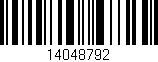 Código de barras (EAN, GTIN, SKU, ISBN): '14048792'