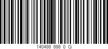 Código de barras (EAN, GTIN, SKU, ISBN): '140488_898_0_G'