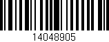 Código de barras (EAN, GTIN, SKU, ISBN): '14048905'