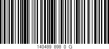 Código de barras (EAN, GTIN, SKU, ISBN): '140489_898_0_G'