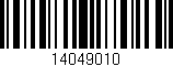 Código de barras (EAN, GTIN, SKU, ISBN): '14049010'