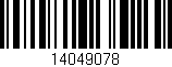 Código de barras (EAN, GTIN, SKU, ISBN): '14049078'