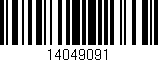 Código de barras (EAN, GTIN, SKU, ISBN): '14049091'