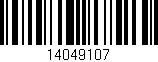 Código de barras (EAN, GTIN, SKU, ISBN): '14049107'