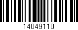 Código de barras (EAN, GTIN, SKU, ISBN): '14049110'