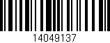 Código de barras (EAN, GTIN, SKU, ISBN): '14049137'