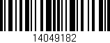 Código de barras (EAN, GTIN, SKU, ISBN): '14049182'