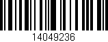 Código de barras (EAN, GTIN, SKU, ISBN): '14049236'