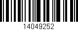 Código de barras (EAN, GTIN, SKU, ISBN): '14049252'