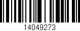 Código de barras (EAN, GTIN, SKU, ISBN): '14049273'