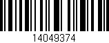 Código de barras (EAN, GTIN, SKU, ISBN): '14049374'