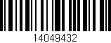 Código de barras (EAN, GTIN, SKU, ISBN): '14049432'