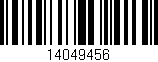 Código de barras (EAN, GTIN, SKU, ISBN): '14049456'