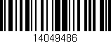 Código de barras (EAN, GTIN, SKU, ISBN): '14049486'