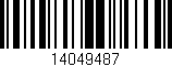 Código de barras (EAN, GTIN, SKU, ISBN): '14049487'