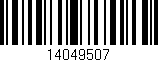 Código de barras (EAN, GTIN, SKU, ISBN): '14049507'