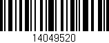 Código de barras (EAN, GTIN, SKU, ISBN): '14049520'