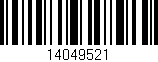 Código de barras (EAN, GTIN, SKU, ISBN): '14049521'