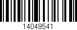 Código de barras (EAN, GTIN, SKU, ISBN): '14049541'