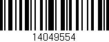 Código de barras (EAN, GTIN, SKU, ISBN): '14049554'