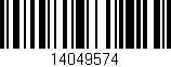 Código de barras (EAN, GTIN, SKU, ISBN): '14049574'