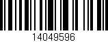 Código de barras (EAN, GTIN, SKU, ISBN): '14049596'