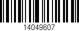 Código de barras (EAN, GTIN, SKU, ISBN): '14049607'