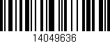 Código de barras (EAN, GTIN, SKU, ISBN): '14049636'