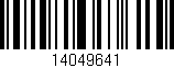 Código de barras (EAN, GTIN, SKU, ISBN): '14049641'