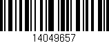 Código de barras (EAN, GTIN, SKU, ISBN): '14049657'
