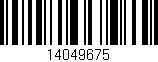 Código de barras (EAN, GTIN, SKU, ISBN): '14049675'
