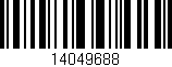 Código de barras (EAN, GTIN, SKU, ISBN): '14049688'