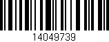 Código de barras (EAN, GTIN, SKU, ISBN): '14049739'