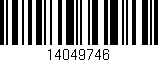 Código de barras (EAN, GTIN, SKU, ISBN): '14049746'