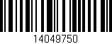 Código de barras (EAN, GTIN, SKU, ISBN): '14049750'