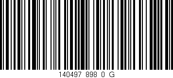 Código de barras (EAN, GTIN, SKU, ISBN): '140497_898_0_G'