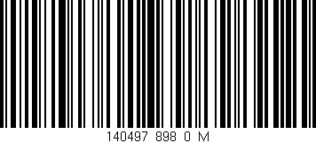 Código de barras (EAN, GTIN, SKU, ISBN): '140497_898_0_M'