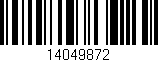 Código de barras (EAN, GTIN, SKU, ISBN): '14049872'