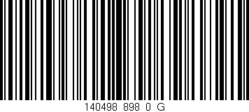 Código de barras (EAN, GTIN, SKU, ISBN): '140498_898_0_G'