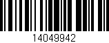 Código de barras (EAN, GTIN, SKU, ISBN): '14049942'