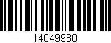 Código de barras (EAN, GTIN, SKU, ISBN): '14049980'