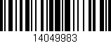 Código de barras (EAN, GTIN, SKU, ISBN): '14049983'