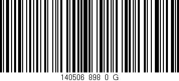 Código de barras (EAN, GTIN, SKU, ISBN): '140506_898_0_G'